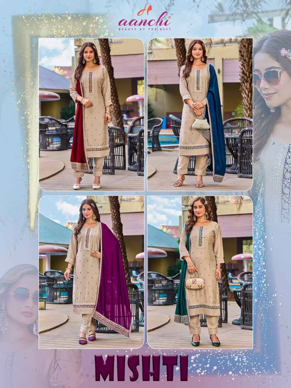 MISHTI By AANCHI 01 To 04 Series Stylish Fancy Colorful party weat dresses At Wholesale Price